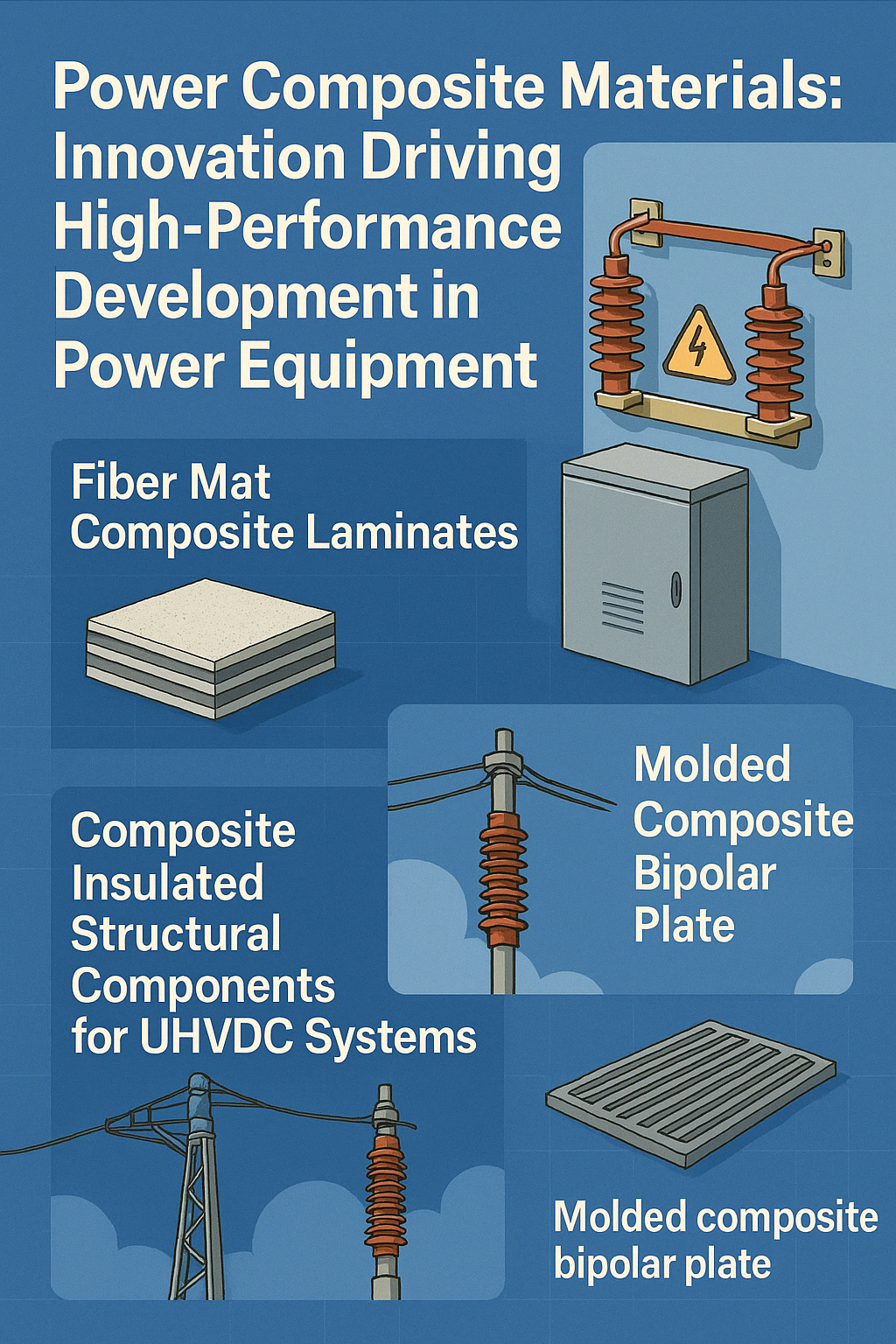 Mga Power Composite Materials: Pag-unlad ng Pagmamaneho ng Mataas na Pag-unlad sa Kagamitan sa Kapangyarihan