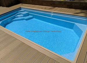 Panlabas na Rectangular Fiberglass Swimming Pool FRP Pool Shell