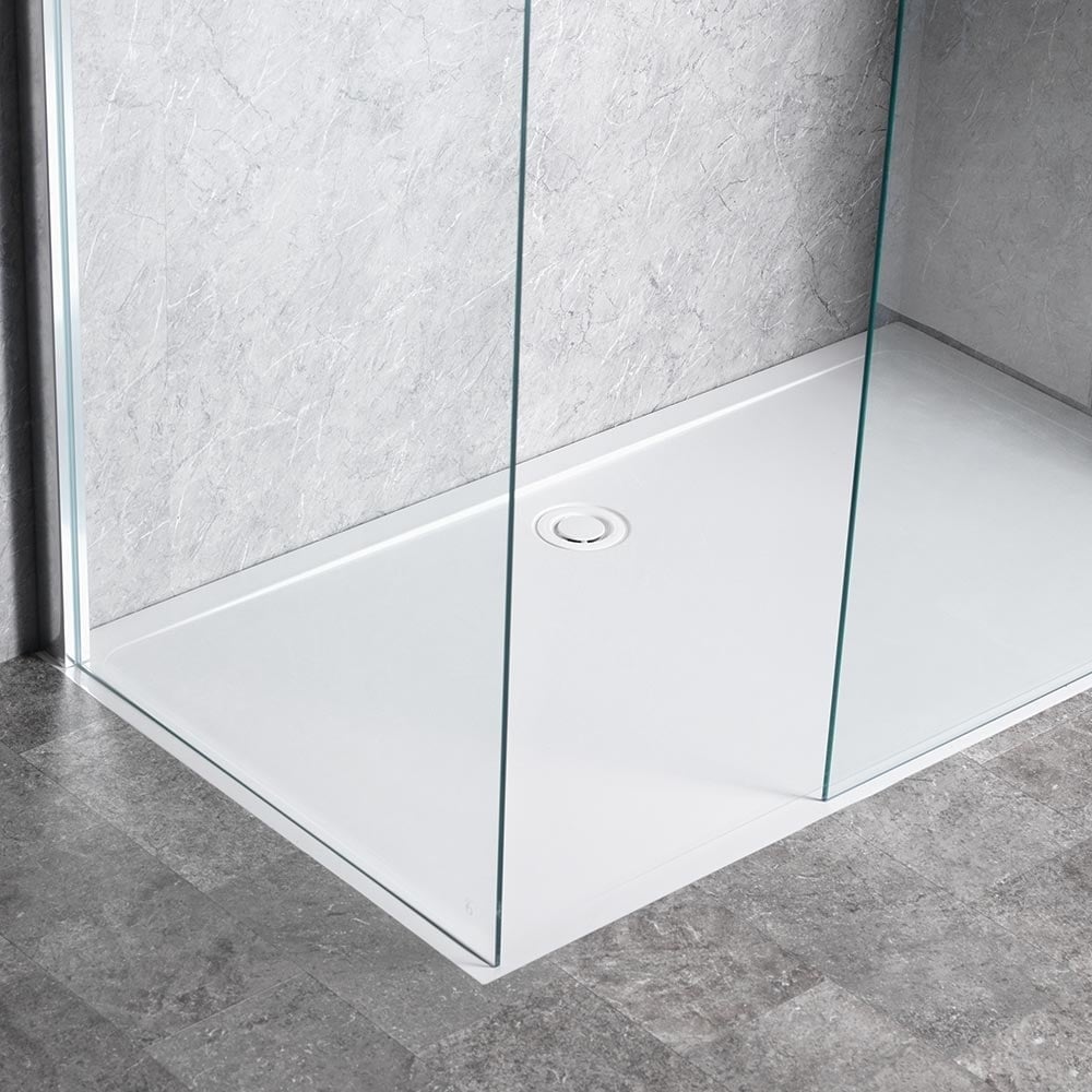 Rectangular fiberglass flat shower tray frp shower base para sa banyo