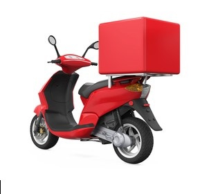 Waterproof Fast Food Fiberglass Delivery Box para sa Scooter Custom Designs