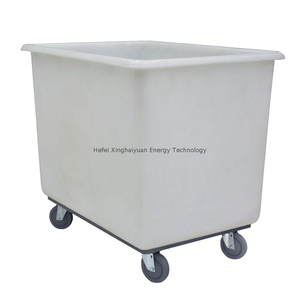 Fiberglass laundry trolley na may mga gulong