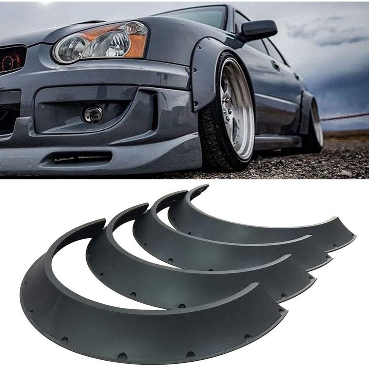 Fiberglass car fender flares