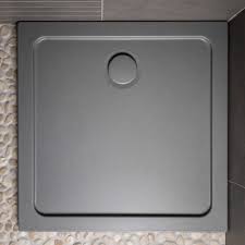 Itim na kulay fiberglass shower tray floor shower base para sa banyo