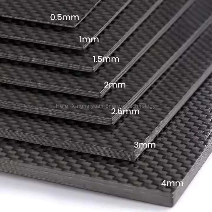 Kapal ng carbon sheet 1mm 2mm 3mm carbon fiber plate na bahagi 3k carbon fiber sheet